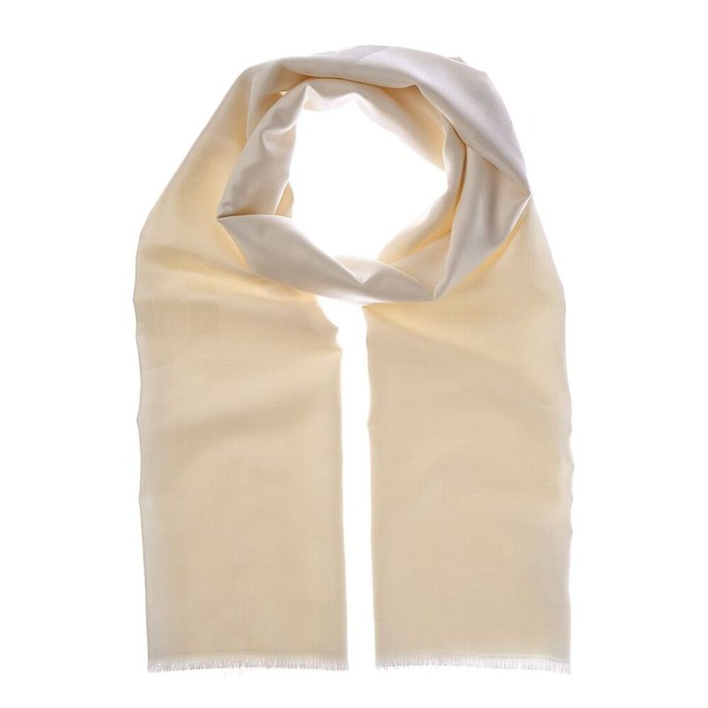 Givenchy Oblong 4G Silk & Wool-Blend Scarf, White